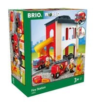 Produktbild: BRIO World - Gro&szlig;e Feuerwehr-Station mit Einsatzfahrzeug