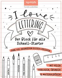 Bild vom Artikel I Love Lettering - Der Block für alle Schnell-Starter vom Autor Cornelia Landschützer