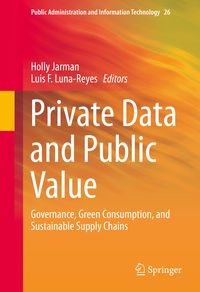 Produktbild: Private Data and Public Value