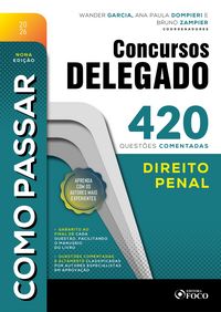 Produktbild: Como Passar em Concursos de Delegado: 420 quest&otilde;es comentadas - Direito Penal - 9 Ed - 2026