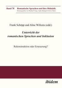 Produktbild: Unterricht der romanischen Sprachen und Inklusion: