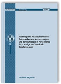 Bild vom Artikel Schmidt-Döhl, F: Nachträgliche Alkaliaufnahme der Betondecke vom Autor F. Schmidt-Döhl