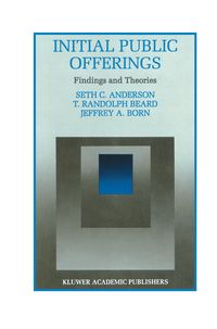 Produktbild: Initial Public Offerings: Findings and Theories