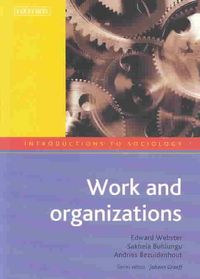 Produktbild: Webster, E: Work and Organizations
