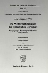 Produktbild: Die Wettbewerbsf&auml;higkeit der ostdeutschen Wirtschaft.