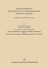 Produktbild: Dauerschwingfestigkeit von St&auml;hlen bei erh&ouml;hten Temperaturen