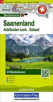 Produktbild: K&uuml;mmerly+Frey Wandertourenkarte 5 Saanenland 1:50.000