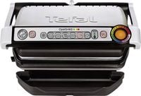 Produktbild: Tefal Optigrill+ Elektro Kontaktgrill Automatische Temperaturanpassung Edelstahl (geb&uuml;rstet), Schwarz