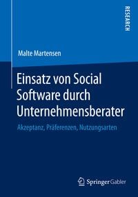 Produktbild: Einsatz von Social Software durch Unternehmensberater