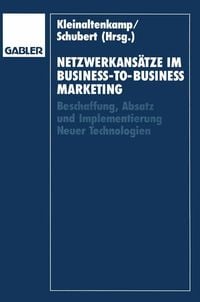 Produktbild: Netzwerkans&auml;tze im Business-to-Business-Marketing