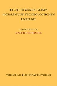 Produktbild: Recht im Wandel seines sozialen und technologischen Umfeldes