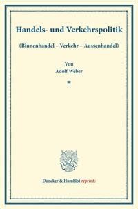 Produktbild: Handels- und Verkehrspolitik.