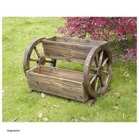 Produktbild: HTI-Living Blumenkasten mit 2 Pflanzgef&auml;&szlig;en Rustikal Blumenkasten mit 2 Pflanzgef&auml;&szlig;en Rustikal
