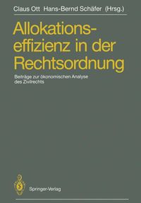 Produktbild: Allokationseffizienz in der Rechtsordnung