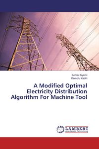 Produktbild: A Modified Optimal Electricity Distribution Algorithm For Machine Tool