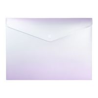 Produktbild: Idena Dokumententasche PP Color Edition wei&szlig;/lila DIN A4 mit Knopf