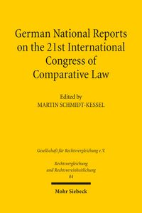 Produktbild: German National Reports on the 21st International Congress of Comparative Law