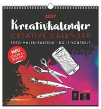 Produktbild: Kreativkalender XL schwarz 2027