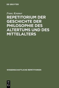 Produktbild: Repetitorium der Geschichte der Philosophie des Altertums und des Mittelalters