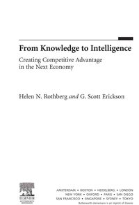 Produktbild: Rothberg, H: From Knowledge to Intelligence