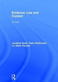 Produktbild: Doak, J: Evidence: Law and Context