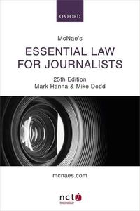Produktbild: Hanna, M: McNae's Essential Law for Journalists