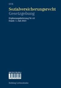 Produktbild: Sozialversicherungsrecht - Gesetzgebung EL 65