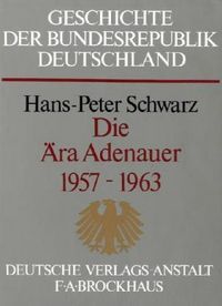Produktbild: Die &Auml;ra Adenauer 1957-1963