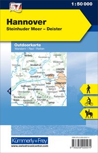 KuF Deutschland Outdoorkarte 57 Hannover, Steinhuder Meer, Deister 1 : 50 000