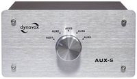 Produktbild: Dynavox AUX-S Cinch-Audio-Switch Metallgeh&auml;use Silber