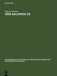 Produktbild: Ode Salomos 23