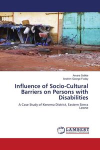 Produktbild: Influence of Socio-Cultural Barriers on Persons with Disabilities