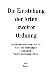Produktbild: Die Entstehung der Arten zweiter Ordnung
