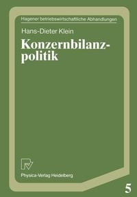 Produktbild: Konzernbilanzpolitik