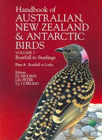 Produktbild: Handbook of Australian, New Zealand and Antarctic Birds, Volume 7: Boatbills to Starlings
