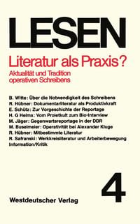 Produktbild: Literatur als Praxis?