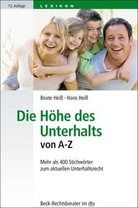 Produktbild: Die H&ouml;he des Unterhalts von A-Z