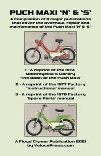 Produktbild: Puch Maxi 'n' & 's' a Compilation of 3 Major Overhaul, Repair and Maintenance Publications