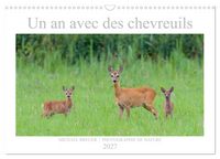 Produktbild: Un an avec des chevreuils (Calendrier mural 2027 DIN A3 vertical), CALVENDO calendrier mensuel