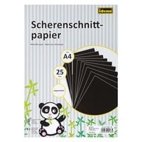 Produktbild: Idena Scherenschnittpapier ungummiert 80g/m&sup2; DIN A4 25 Blatt