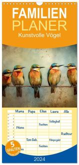Bild vom Artikel Familienplaner 2024 - Kunstvolle Vögel mit 5 Spalten (Wandkalender, 21 x 45 cm) CALVENDO vom Autor Steffen Gierok-Latniak