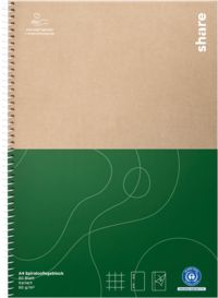 Produktbild: share Collegeblock A4 kariert 80 Blatt