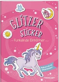 Produktbild: Glitzer-Sticker Malbuch. Funkelnde Einh&ouml;rner
