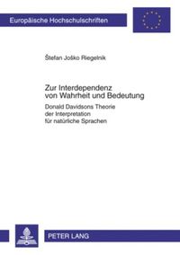 Produktbild: Zur Interdependenz von Wahrheit und Bedeutung