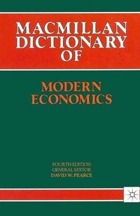 Produktbild: Dictionary Of Modern Economics