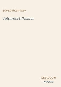 Produktbild: Judgments in Vacation