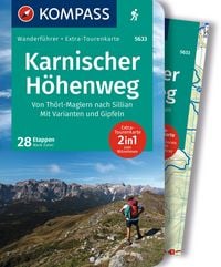 Produktbild: KOMPASS Wanderf&uuml;hrer Karnischer H&ouml;henweg, Von Th&ouml;rl-Maglern nach Sillian, Mit Varianten und Gipfeln, 28 Touren