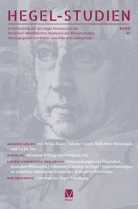 Produktbild: Hegel-Studien Band 41