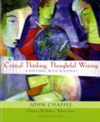Produktbild: Chaffee, J: Critical Thinking, Thoughtful Writing