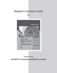 Produktbild: Student's Solutions Guide for Discrete Mathematics and Its Applications